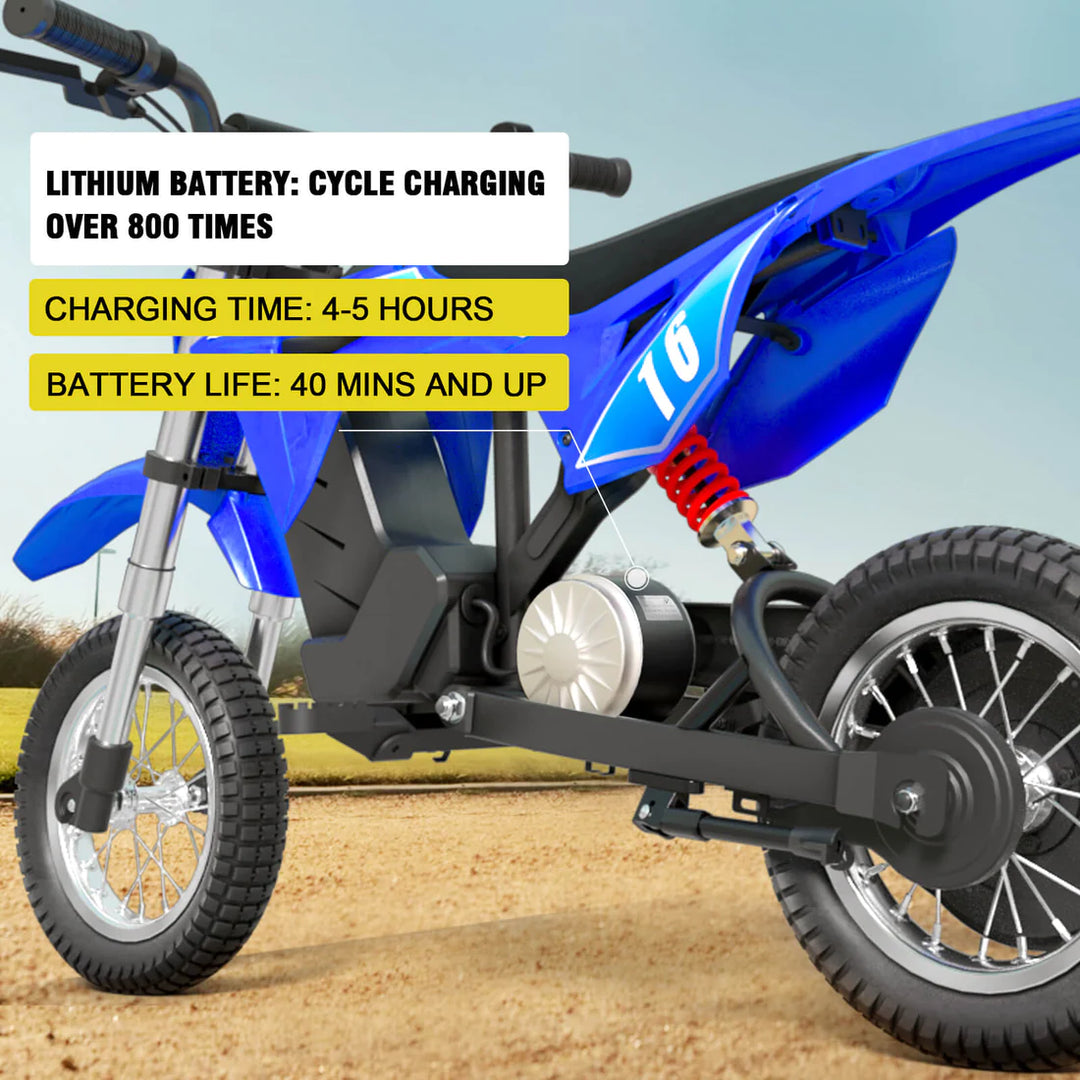 Hiboy DK1 Electric Dirt Bike for Kids Ages 3 10 Blue